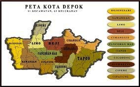 peta depok